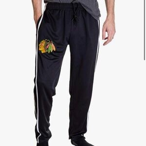 Calhoun NHL Men's Open Bottom Striped Training Lounge Pants with Pockets